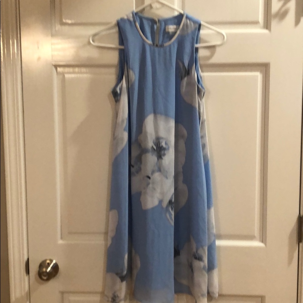 Baby blue floral dress